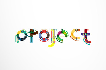 Project word letter banner