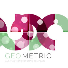 Modern abstract round shapes repititon background