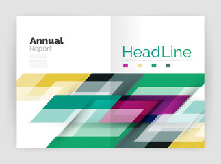 Motion concept. Business annual report cover templates