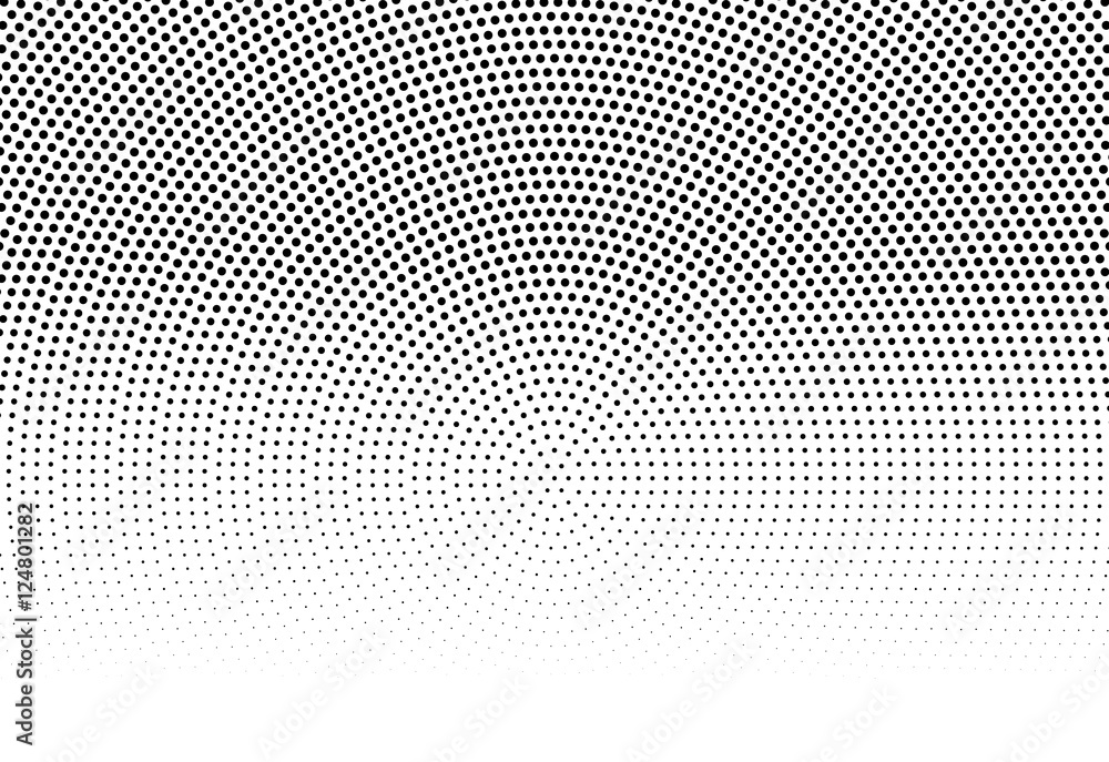 Poster circle halftone pattern / texture. monochrome halftone dots.