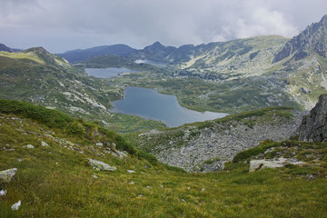 Clouds over The Twin, The Trefoil, the Fish Lakes, The Seven Rila Lakes, Bulgaria
