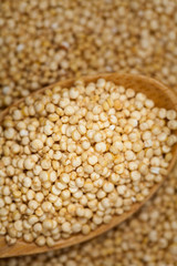 Quinoa. Macro. Selective focus.