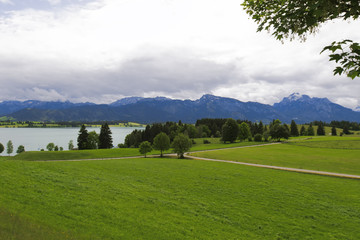 Fototapeta na wymiar Bavarian Alpine landscape.