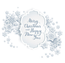 Snowy festive banner