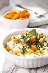 pumpkin and rice - delicious risotto with pumpkin 