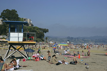 lifeguard station on beach