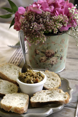 bread olives n flowers