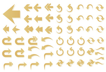 Set of paper arrows vector illustration