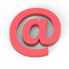 Light matte red percent sign