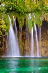 Fototapeta na wymiar Waterfalls of Plitvice National Park