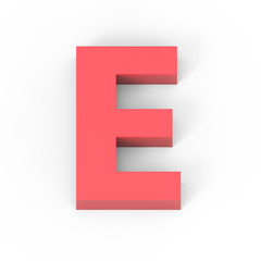 Light matte red font E