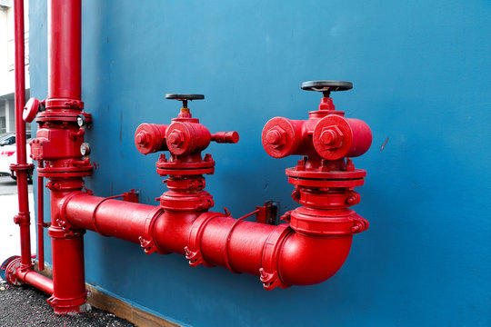Industrial and building fire extinguishing system,  red water pi