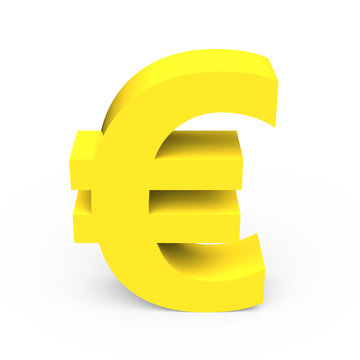 light yellow euro sign