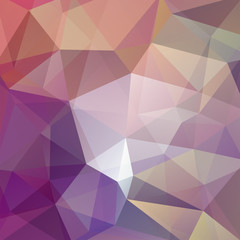 Abstract background consisting of beige, purple, brown triangles. Geometric design for business presentations or web template banner flyer. Vector illustration