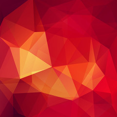 Abstract polygonal vector background. Red geometric vector illustration. Creative design template. Red, brown, orange colors