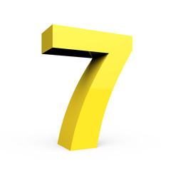 light yellow number 7