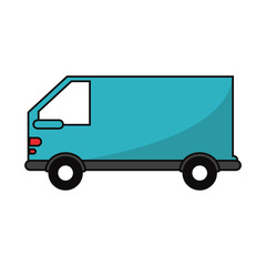 van vehicle icon. transportation travel and trip theme. Isolated design. Vector illustration