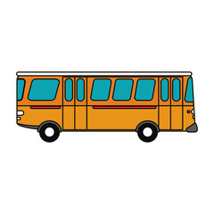 bus vehicle icon. transportation travel and trip theme. Isolated design. Vector illustration