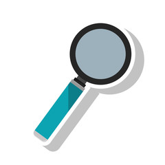 Lupe tool icon. instrument find seo zoom and optical theme. Isolated design. Vector illustration