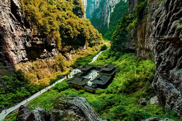 Wulong National Park, Chongqing, China the most famous place of valley in china world heritage landscape