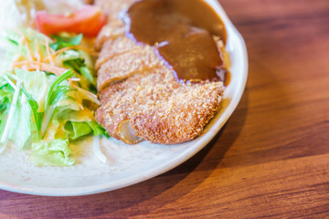 Japanese food style Teriyaki Chicken with rice