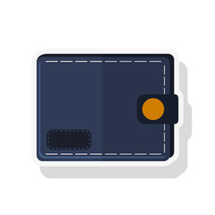 Wallet icon. Money financial item commerce and market theme. Isolated design. Vector illustration