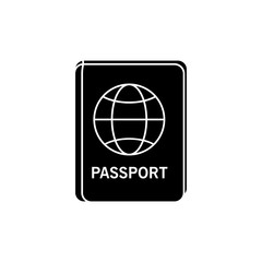 Passport icon. travel trip vacation and tourism theme. Isolated design. Vector illustration