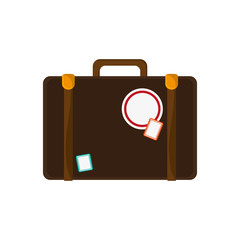 Baggage icon. travel trip vacation and tourism theme. Isolated design. Vector illustration