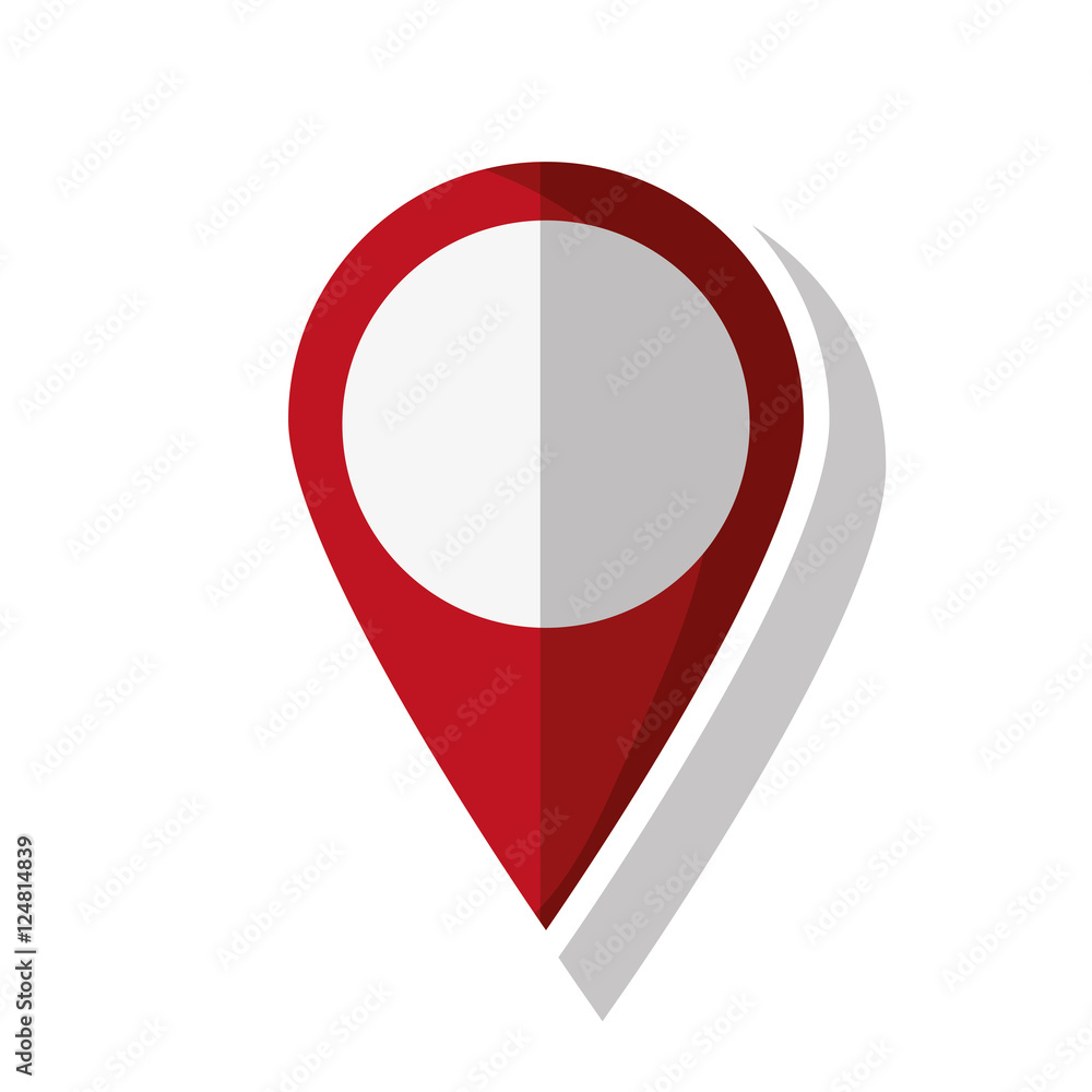 Poster gps button icon. travel navigation route and location theme. isolated design. vector illustration