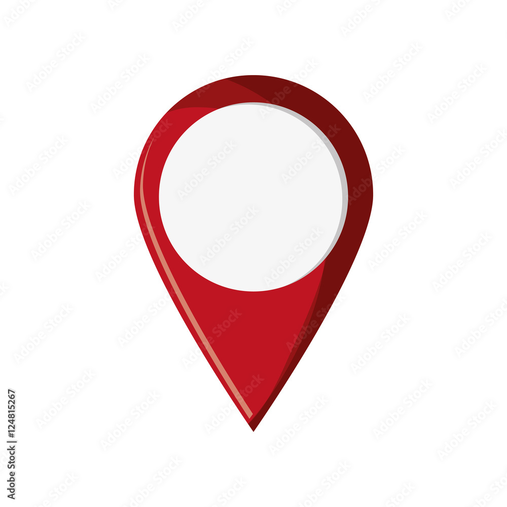 Poster gps button icon. travel navigation route and location theme. isolated design. vector illustration