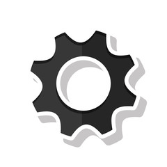 Fototapeta na wymiar Gear icon. Machine part technology industry and wheel theme. Isolated design. Vector illustration