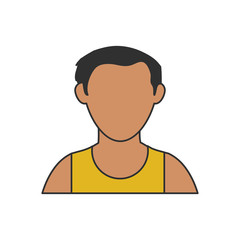 Padlock icon. security system warning and protection theme. Isolated design. Vector illustration