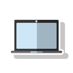 Laptop icon. device gadget technology theme. Isolated design. Vector illustration