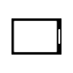 Tablet icon. device gadget technology theme. Isolated design. Vector illustration
