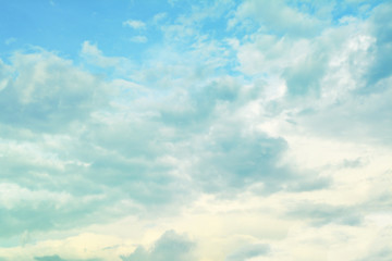 blue sky with cloud nature background