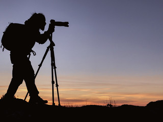 doğa fotoğrafçısı & fotoğrafçı silüet