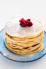 Pancake with icing sugar