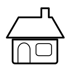 house pictogram icon image vector illustration design 