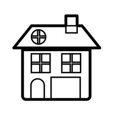 house pictogram icon image vector illustration design 
