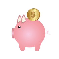 piggy bank icon image vector illustration design 