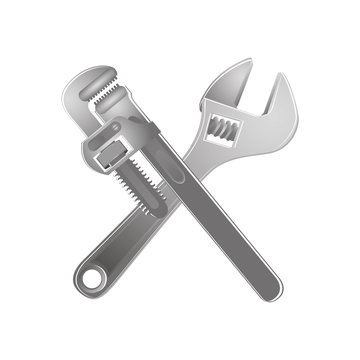 wrench tool icon image vector illustration design 