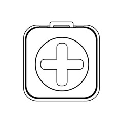 Fototapeta premium first aid kit icon image vector illustration design 