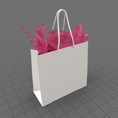 Bag with Gift Paper Square