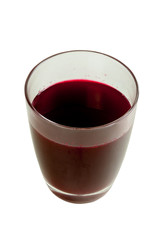 Fresh beet root fruit juice