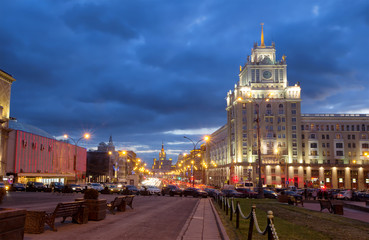 Fototapeta na wymiar Триумфальная площадь в Москве.