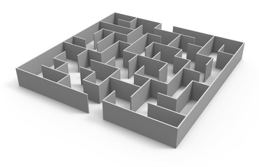 3d rendering maze