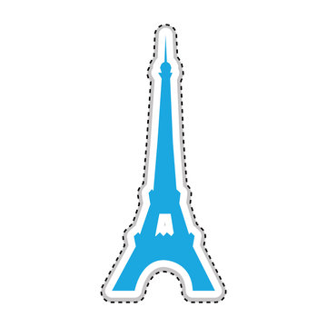 eiffel tower icon image vector illustration design 