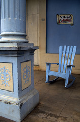 Obraz na płótnie Canvas blue chair