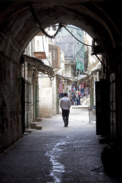 People Walking N Tunnel