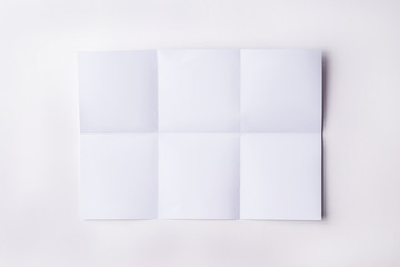 White sheet of paper